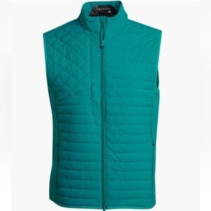 NWT Greyson Yukon X-Lite Vest Mens Rabbit Foot‎ Teal Golf Quilted Puffer Vest